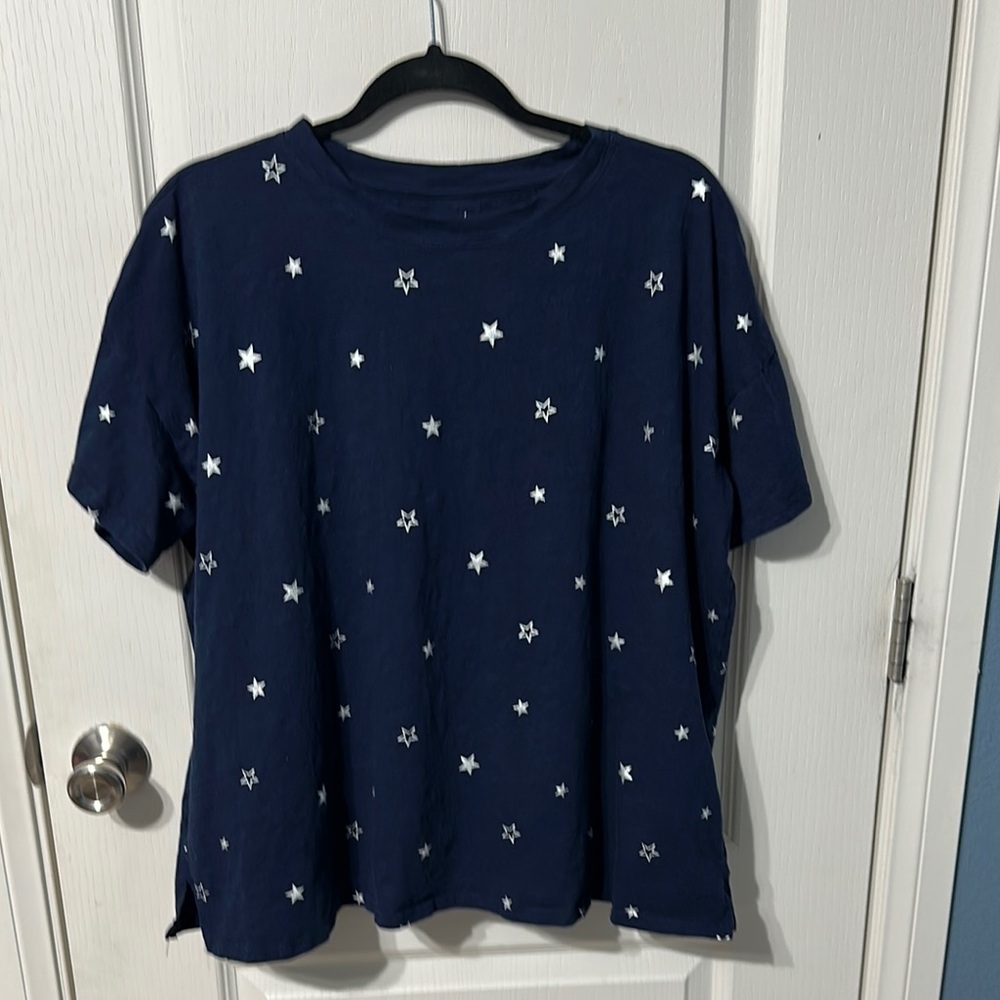 Maurice’s 24/7 Navy Star Print T-Shirt